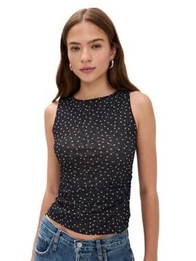 Madewell Sleeveless Double Layer Mesh Top